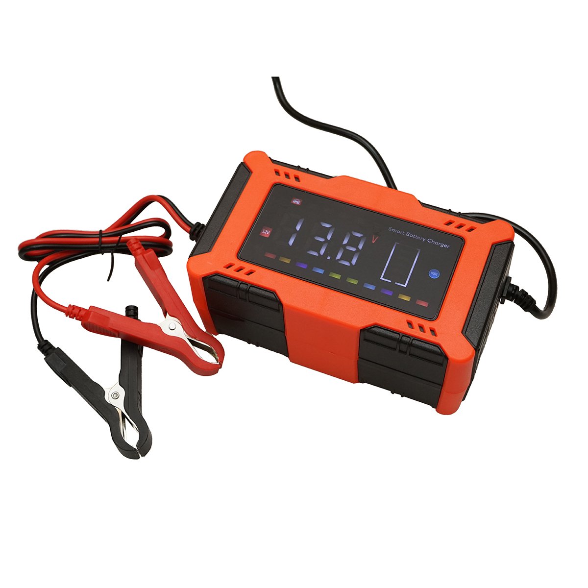 Redresor incarcator digital baterie 12V 6A plumb-acid si lithium 4-100Ah, functie reparare inteligenta, intrare AC 110-220V, iesire 13.8-15.5V, 60-90W, 0.51 kg